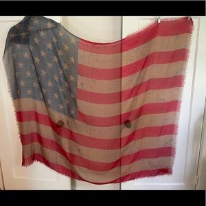 Free People American Flag Scarf/Wrap/Shawl